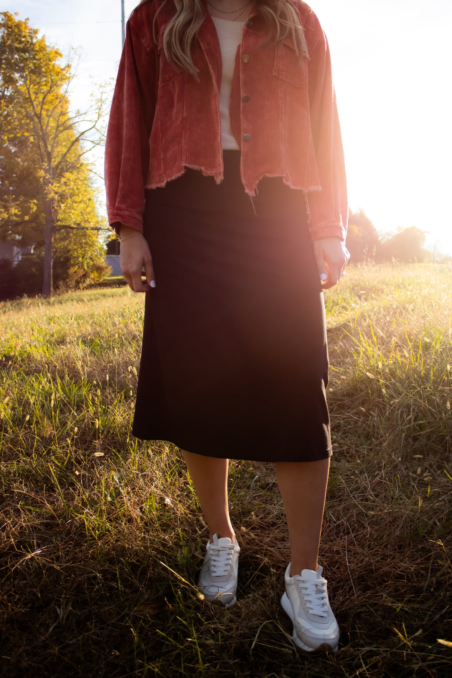 Black Midi Skirt