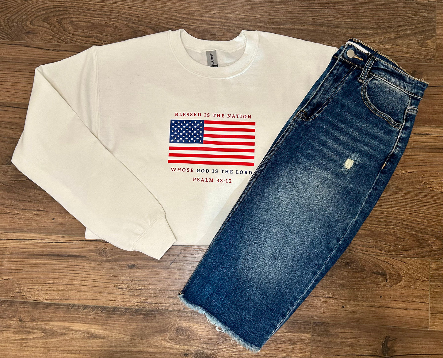 Psalm 33:12 Sweatshirt