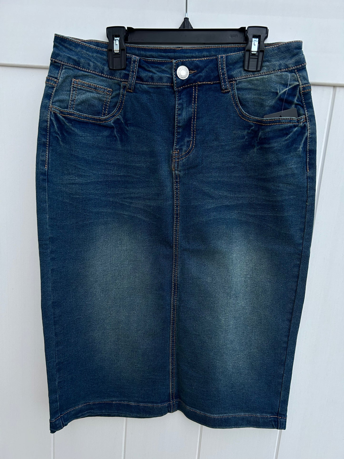 Vintage Wash Denim Skirt