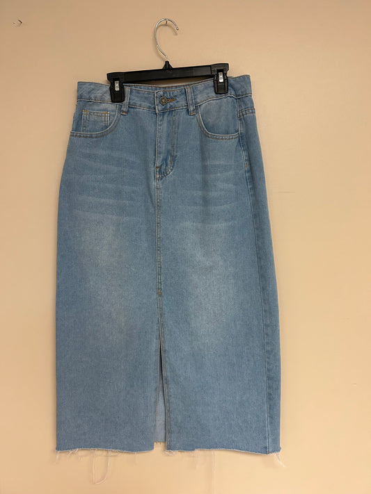 Jean Midi Skirt| M