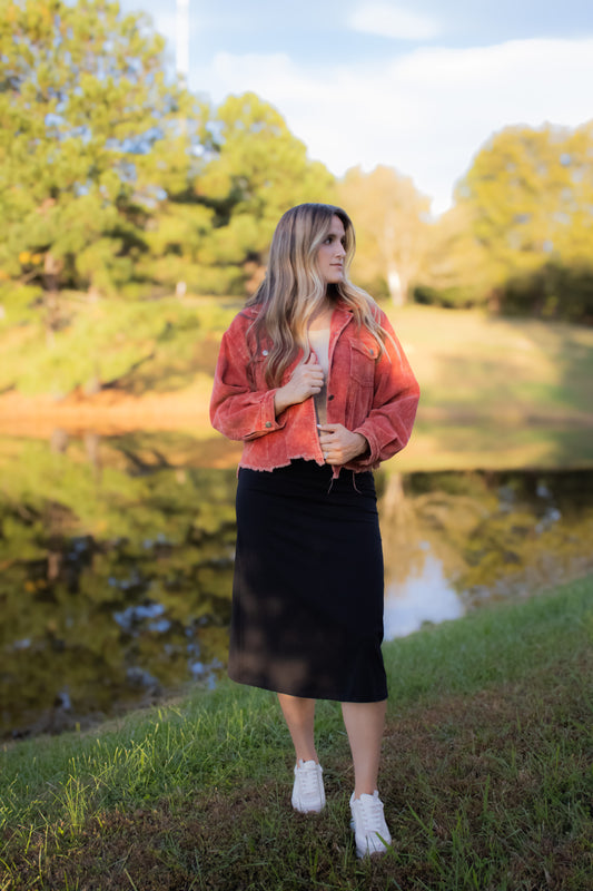 Black Midi Skirt