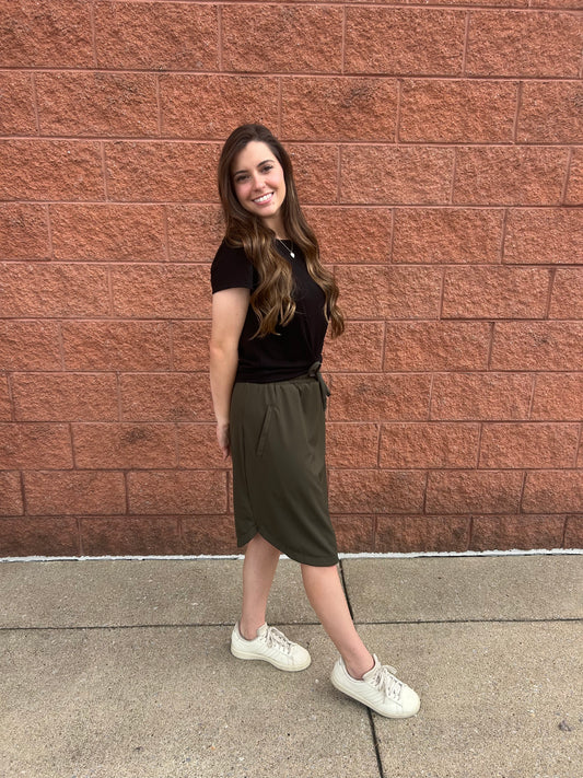 Green Athletic Skirt