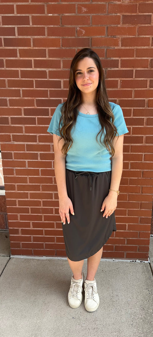 Charcoal Athletic Skirt