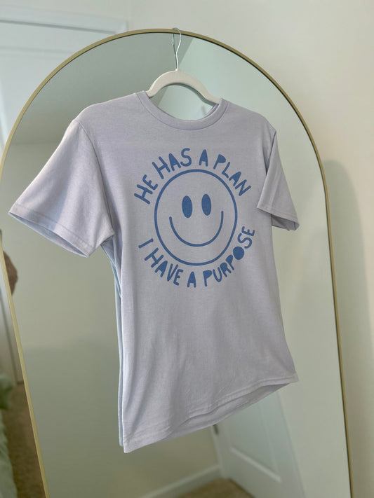 He Has A Plan Smiley Tshirt