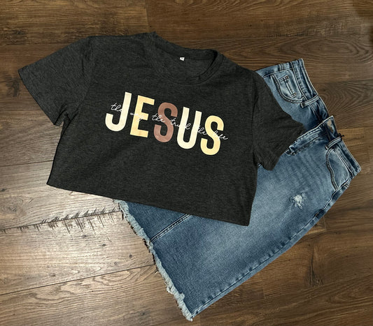 Dark Grey Jesus the Tshirt