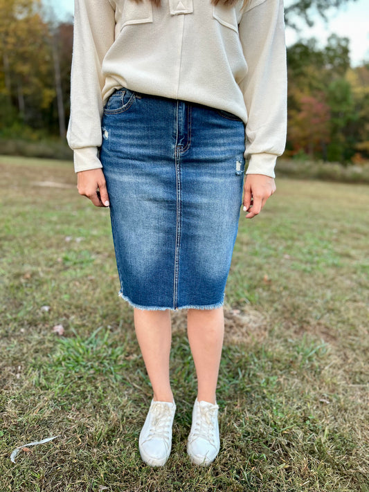 Medium Indigo Skirt