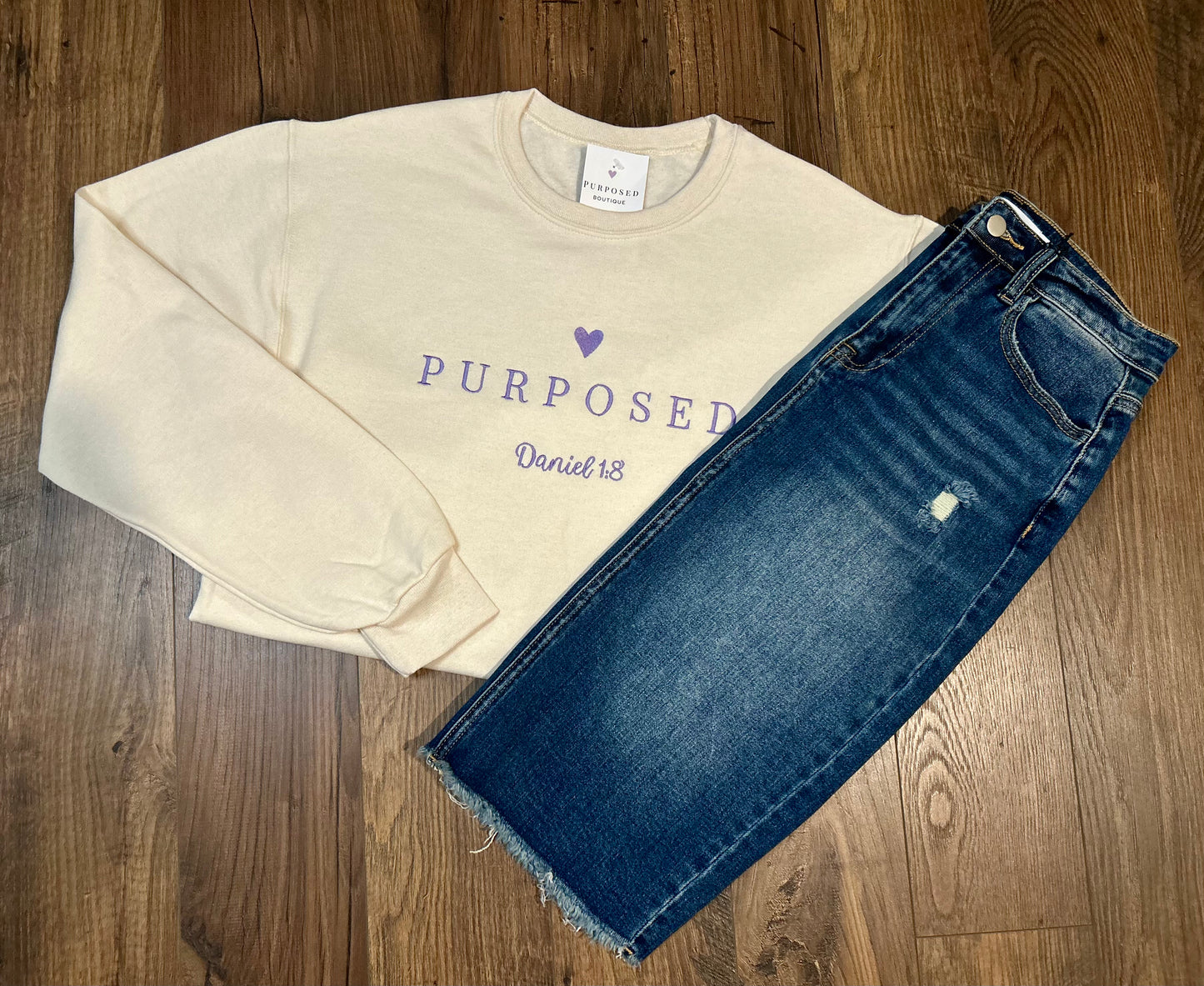 Sweet Cream Purposed Sweatshirt