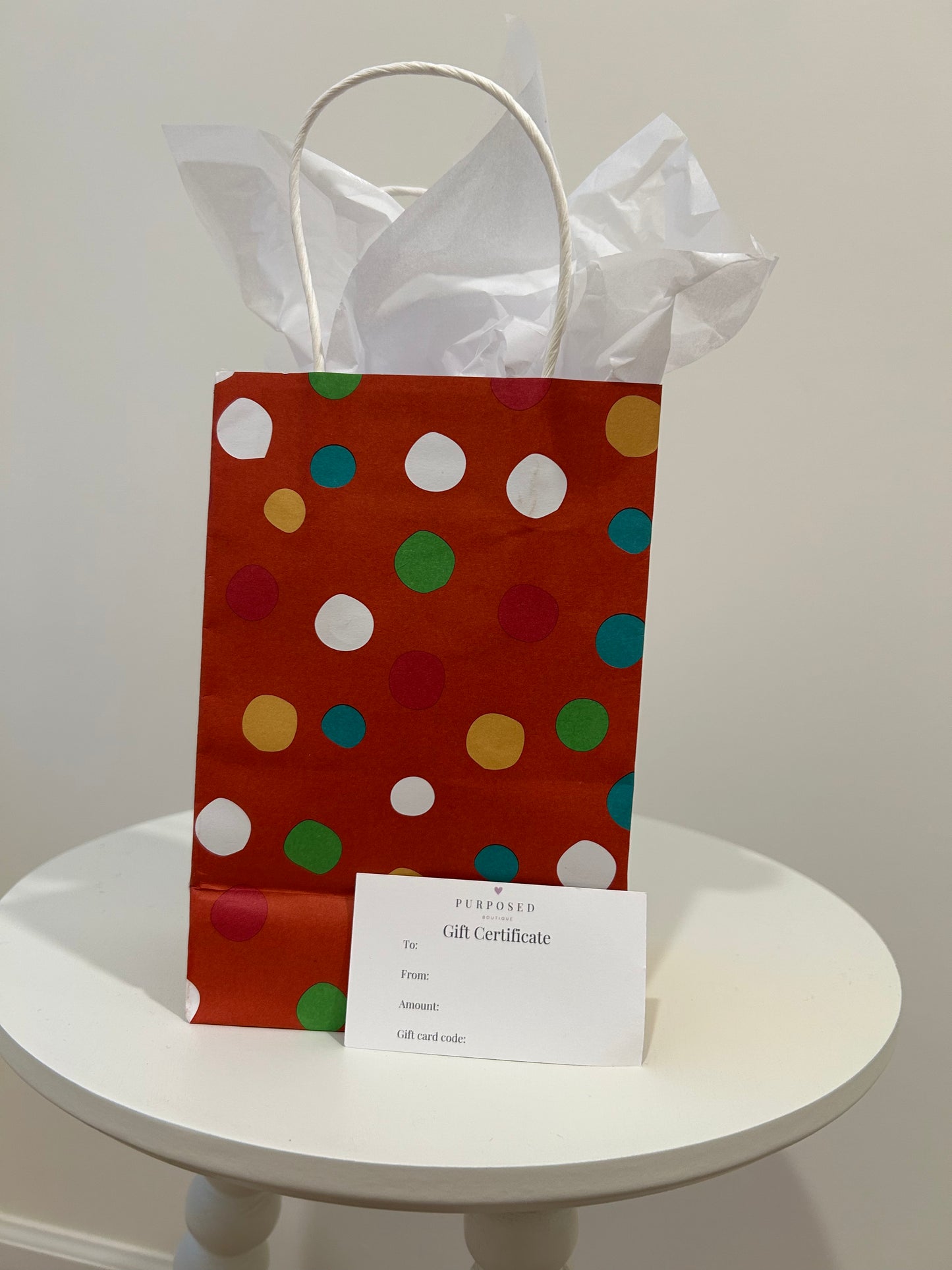 Purposed Boutique Physical Gift Certificate